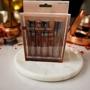 NWOT Jelly Gloss Trio - High-Shine Lip Gloss Trio Set Vanilla Flavored